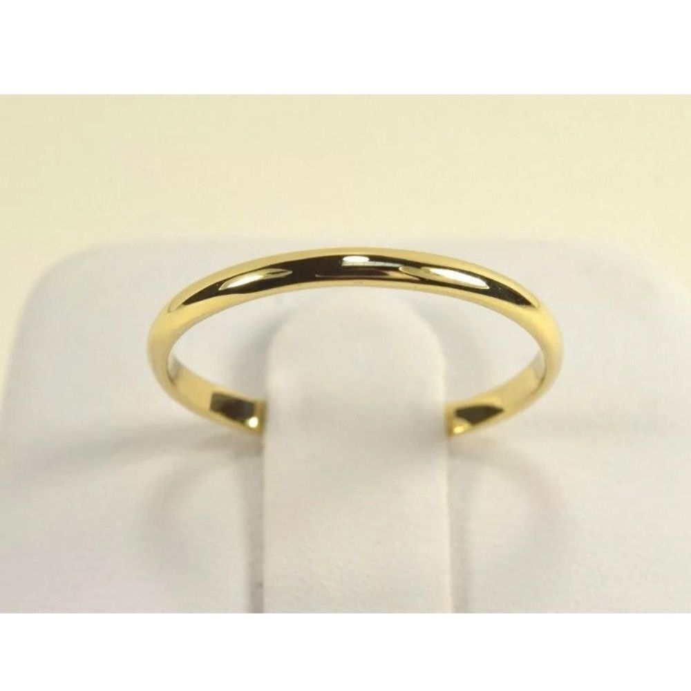Solid Gold Plain Stacking Eternity 3 Ring SET Sz 6